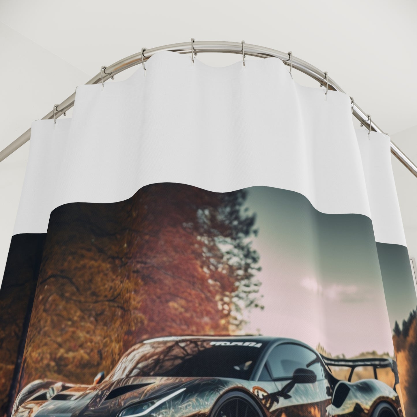 Polyester Shower Curtain Ferrari Lake 1