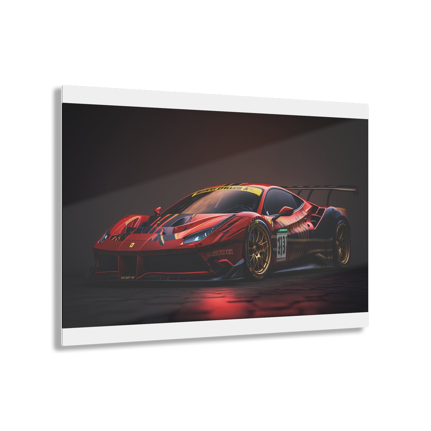 Acrylic Prints Ferrari Red 1