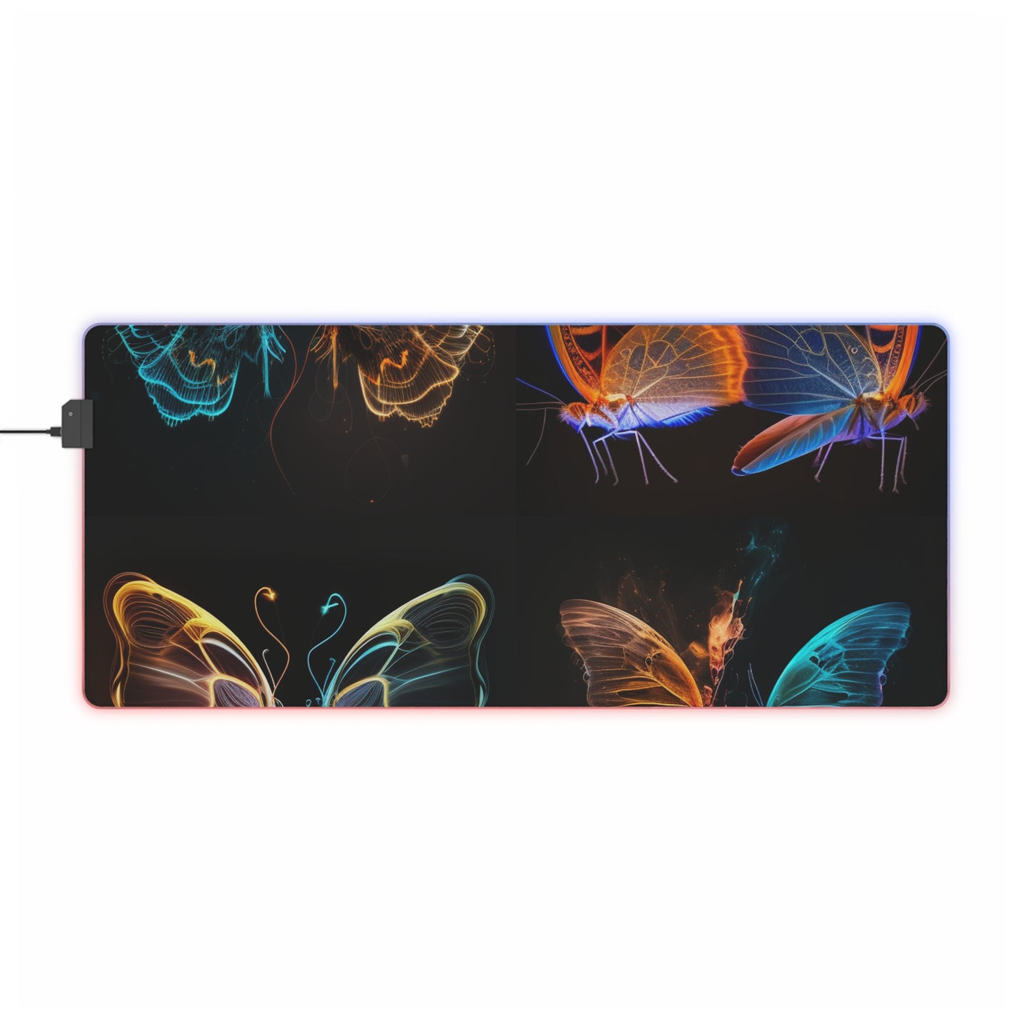 LED Gaming Mouse Pad Neon Glo Butterfly 5