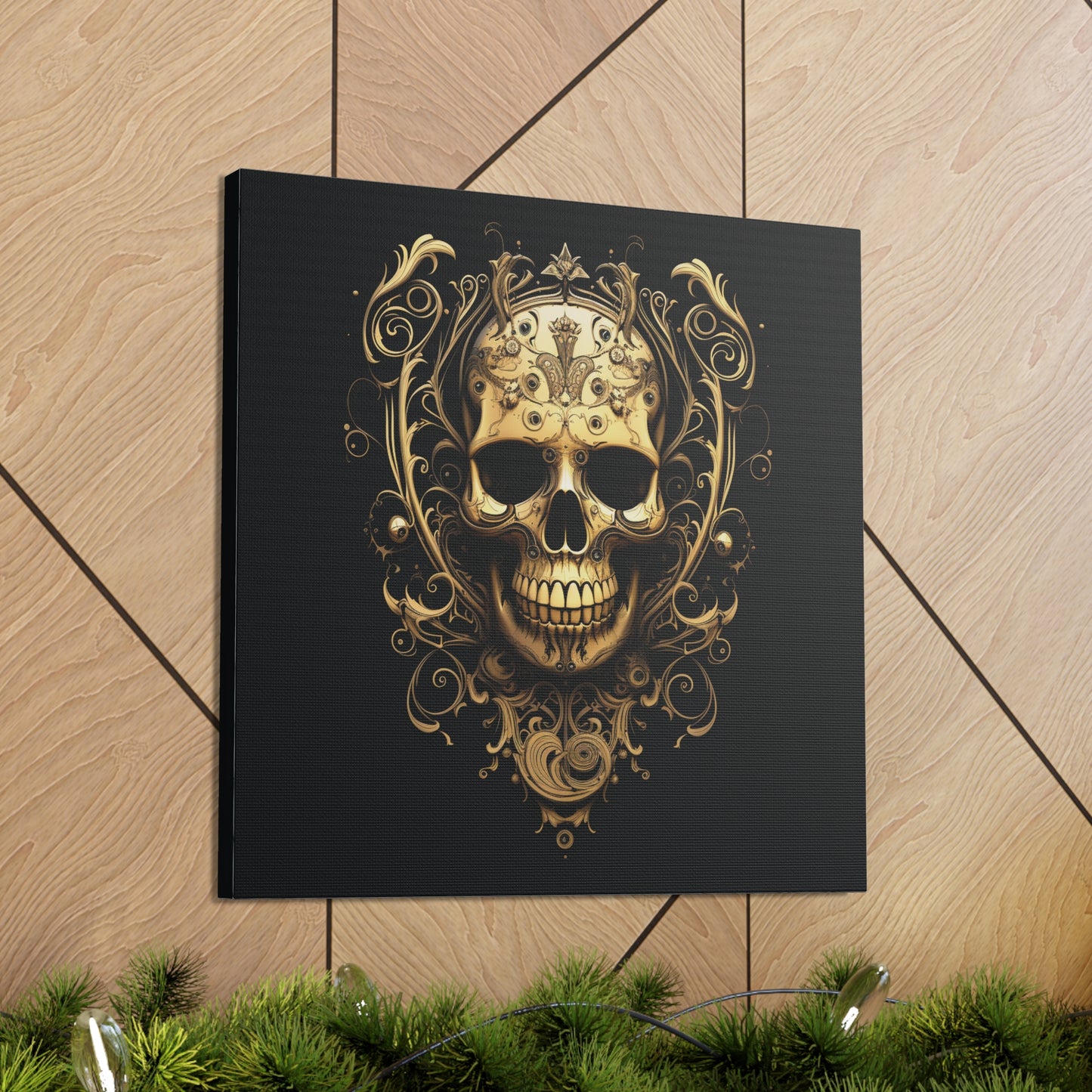 Canvas Gallery Wraps Skull Treble Clef 3