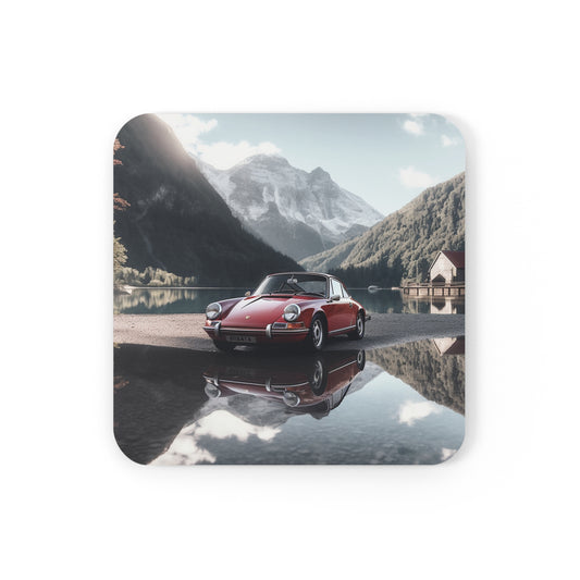 Cork Back Coaster Porsche Lake 4