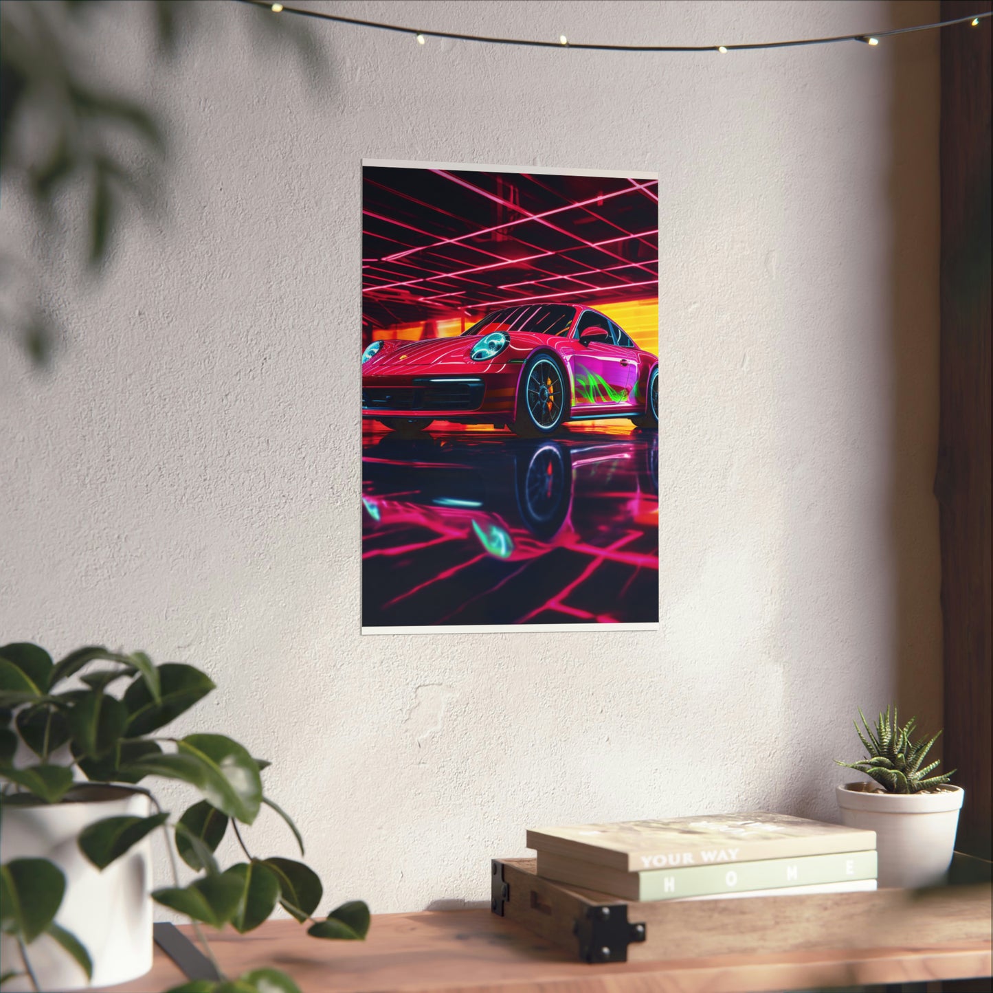 Premium Matte Vertical Posters Macro Porsche 3