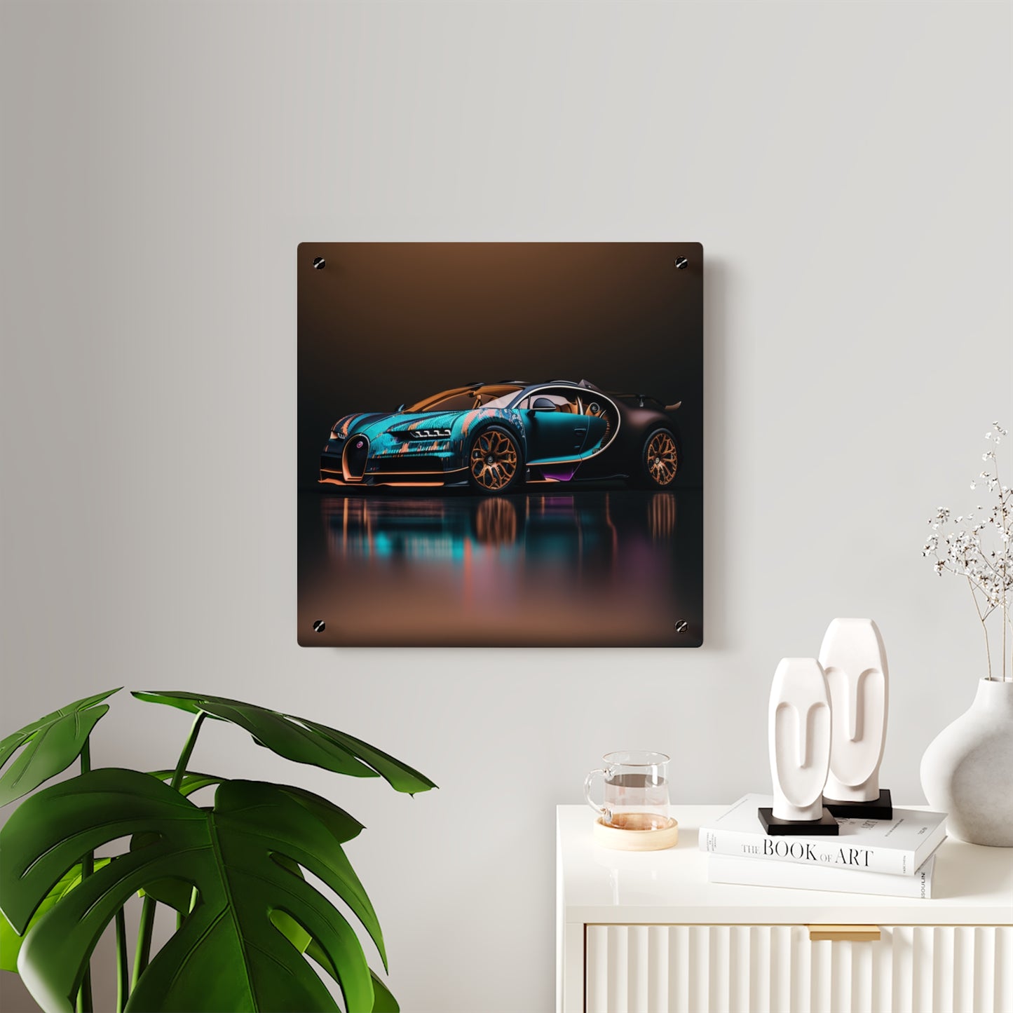 Acrylic Wall Art Panels Bugatti Blue 2