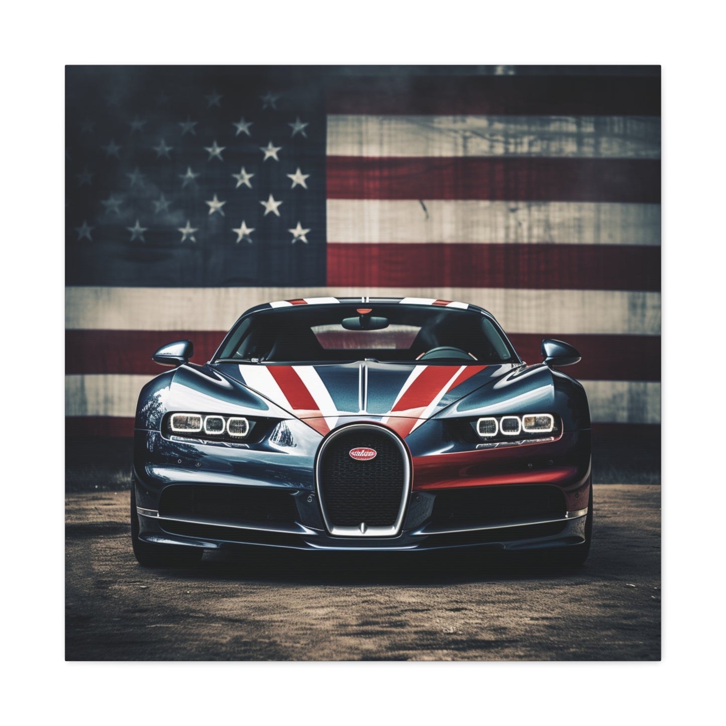 Canvas Gallery Wraps Bugatti Flag 2