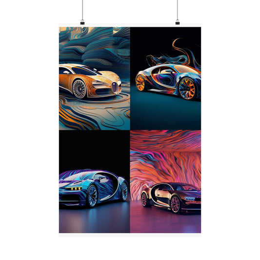 Premium Matte Vertical Posters Bugatti Abstract Flair 5