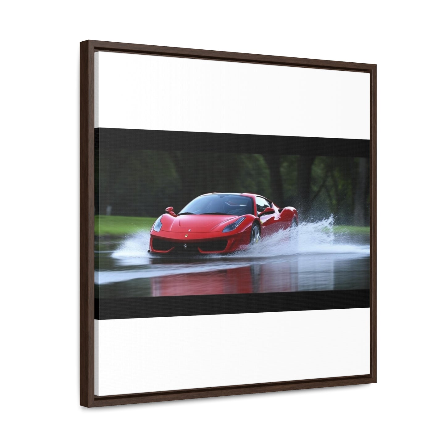 Gallery Canvas Wraps, Square Frame Water Ferrari Splash 2