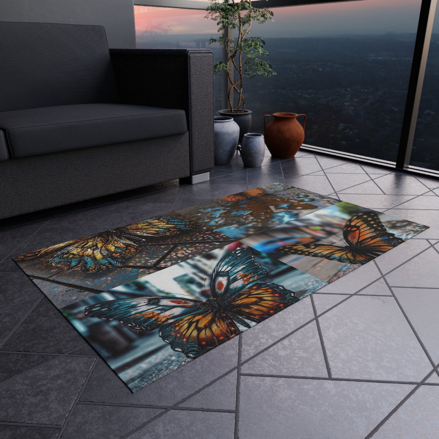 Outdoor Rug  Water Butterfly Street 5