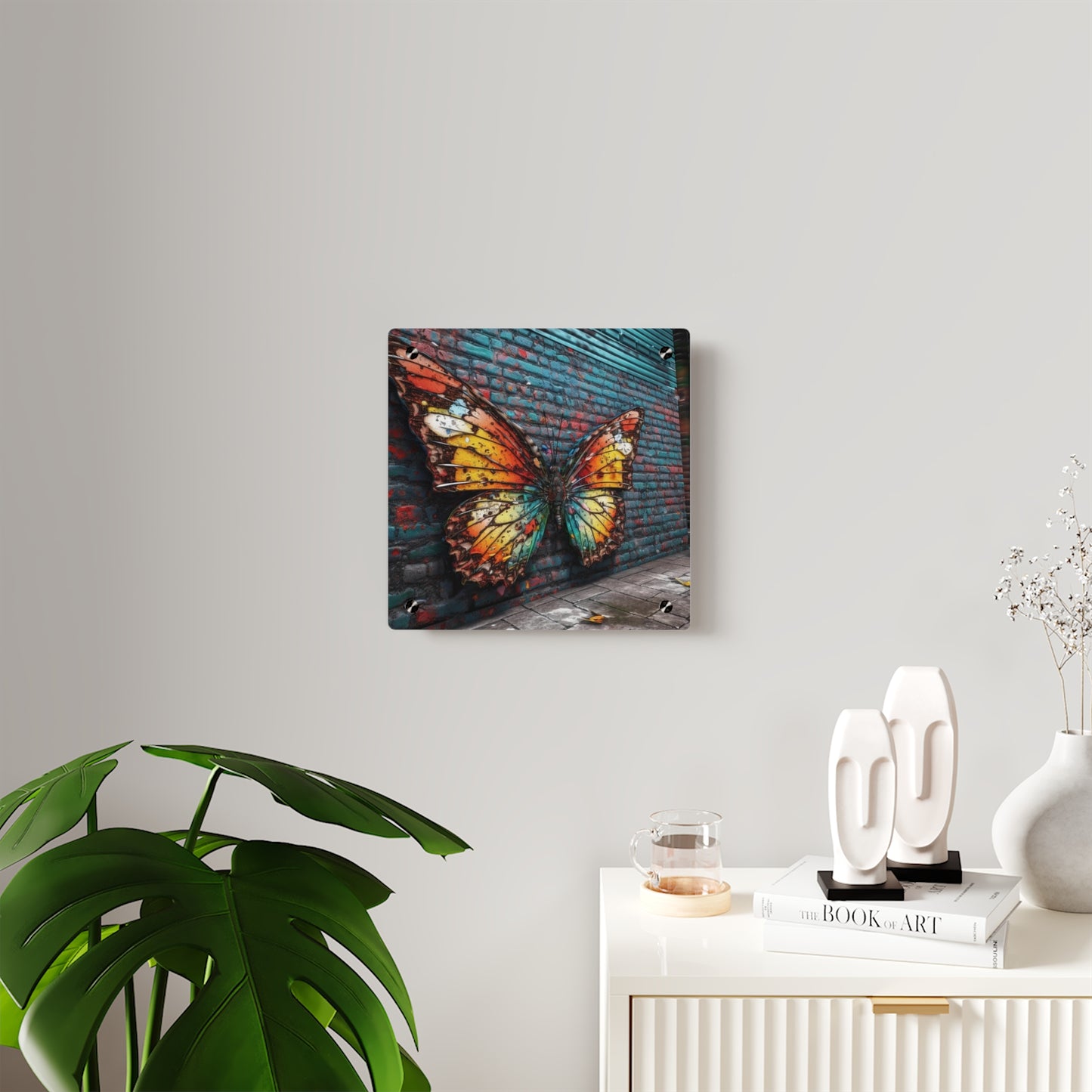 Acrylic Wall Art Panels Liquid Street Butterfly 2