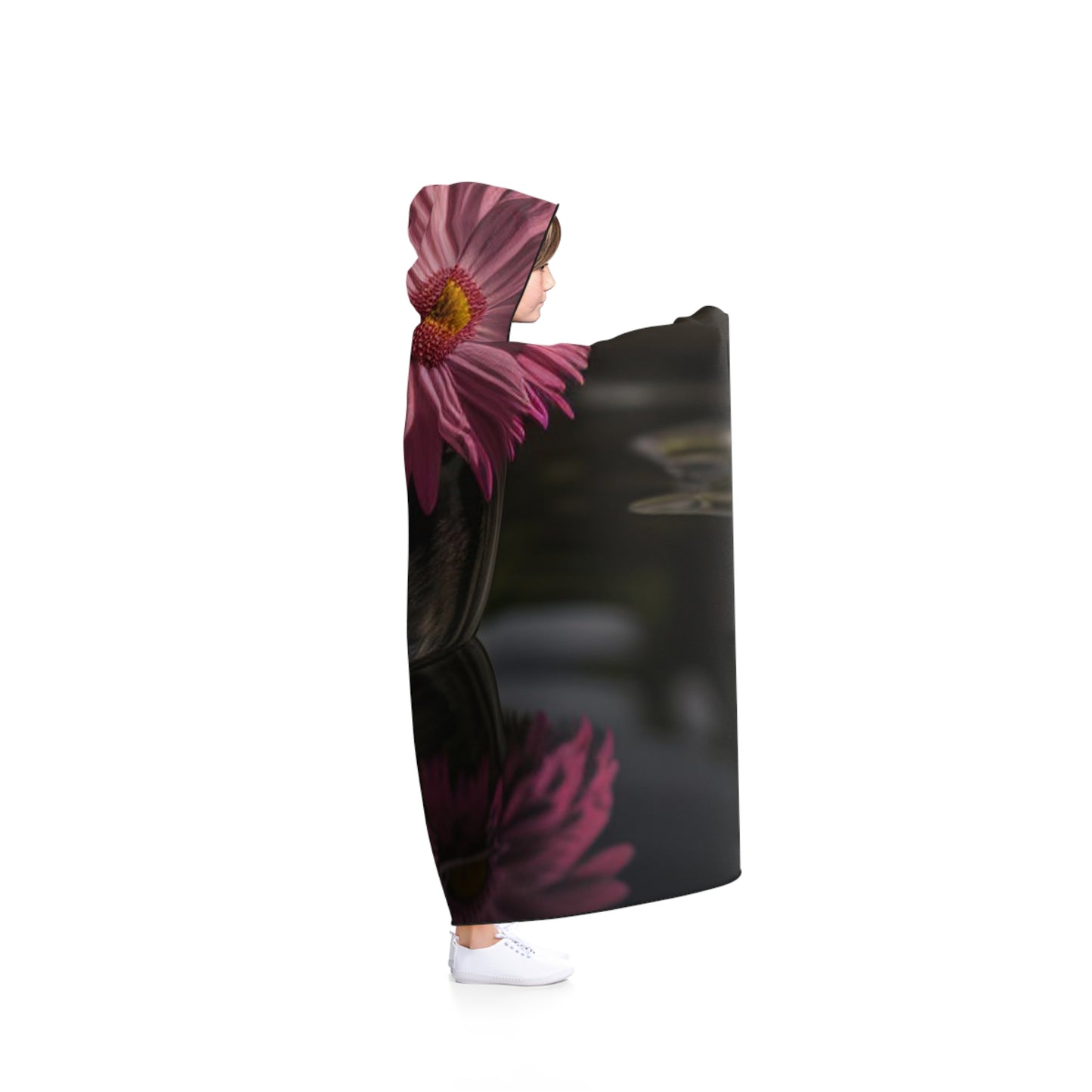 Hooded Blanket Pink Daisy 2