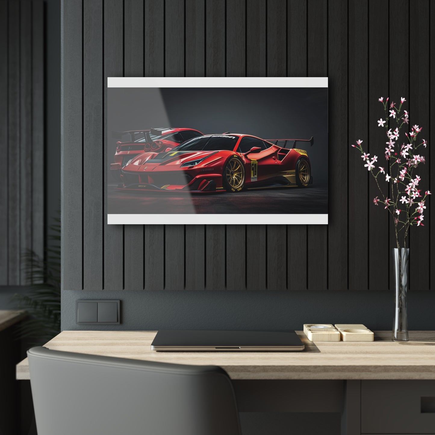 Acrylic Prints Ferrari Red 3