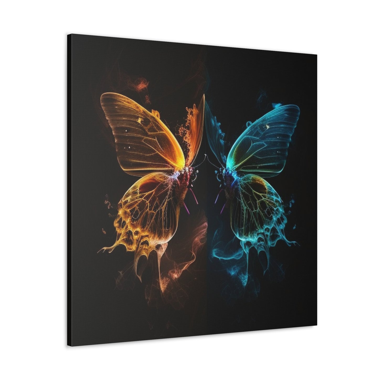 Canvas Gallery Wraps Kiss Neon Butterfly 1