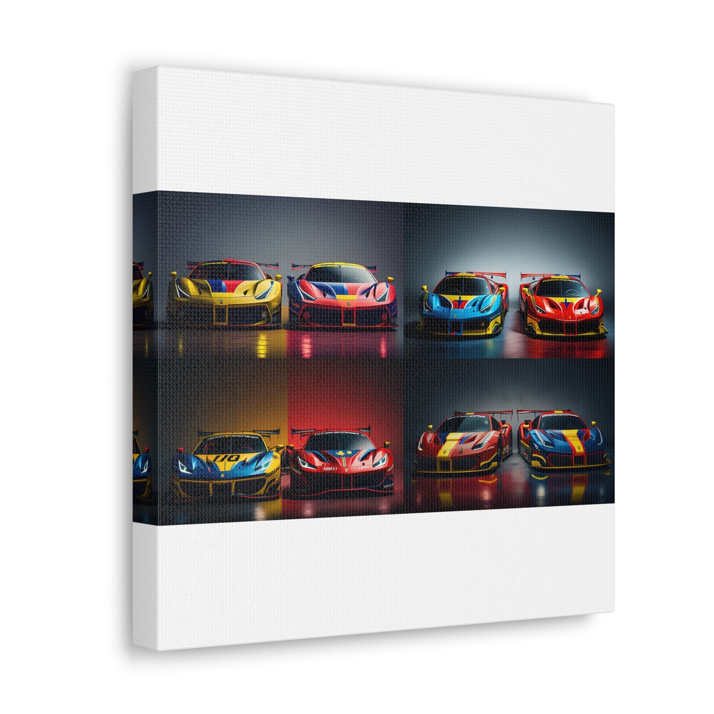 Canvas Gallery Wraps Ferrari Red Blue 5