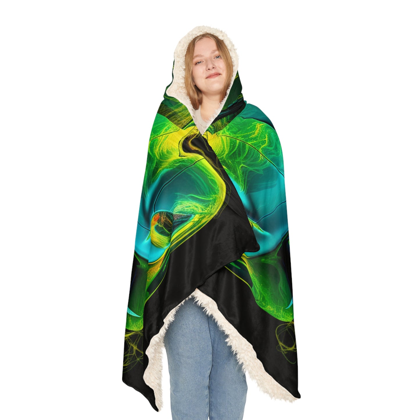 Snuggle Hooded Blanket Ferrari Neon 2