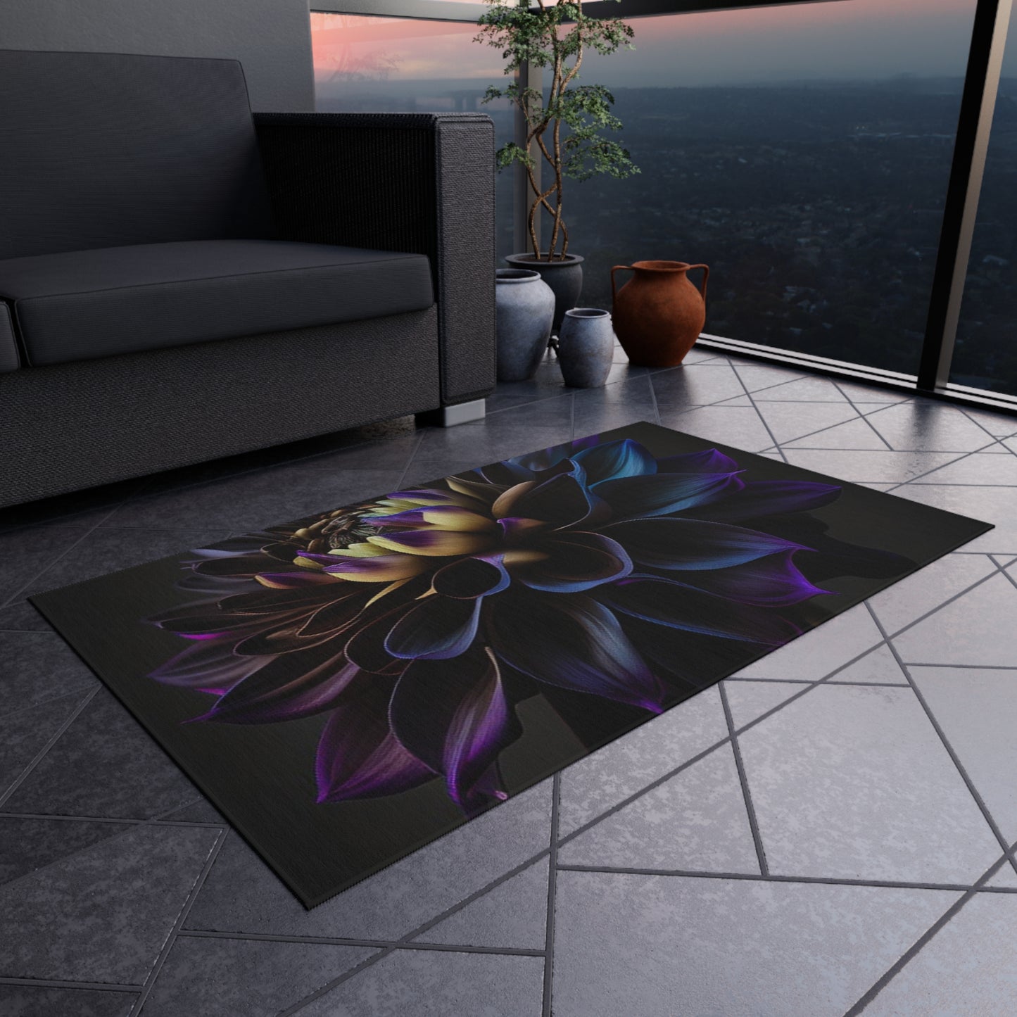 Outdoor Rug  Dahlia Purple 1