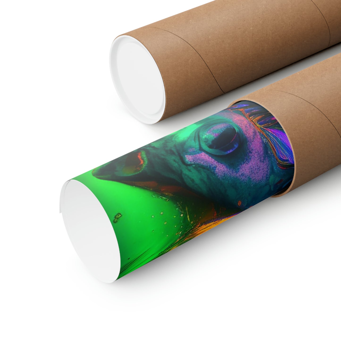 Premium Matte Vertical Posters Florescent Glow 1