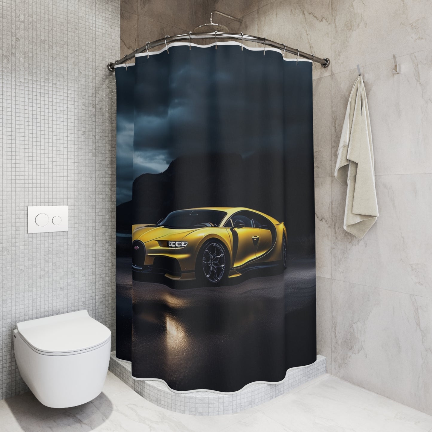 Polyester Shower Curtain Bugatti Real Look 4