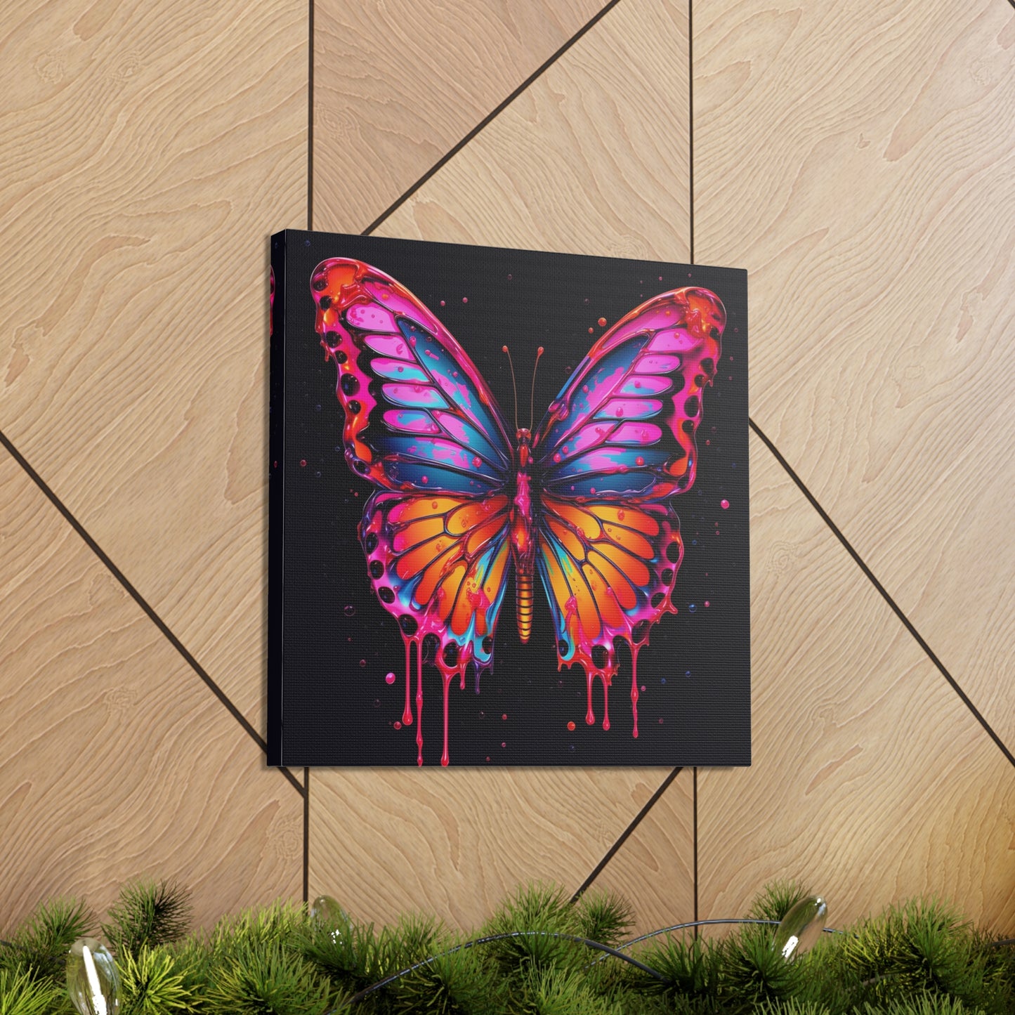 Canvas Gallery Wraps Pink Butterfly Flair 1