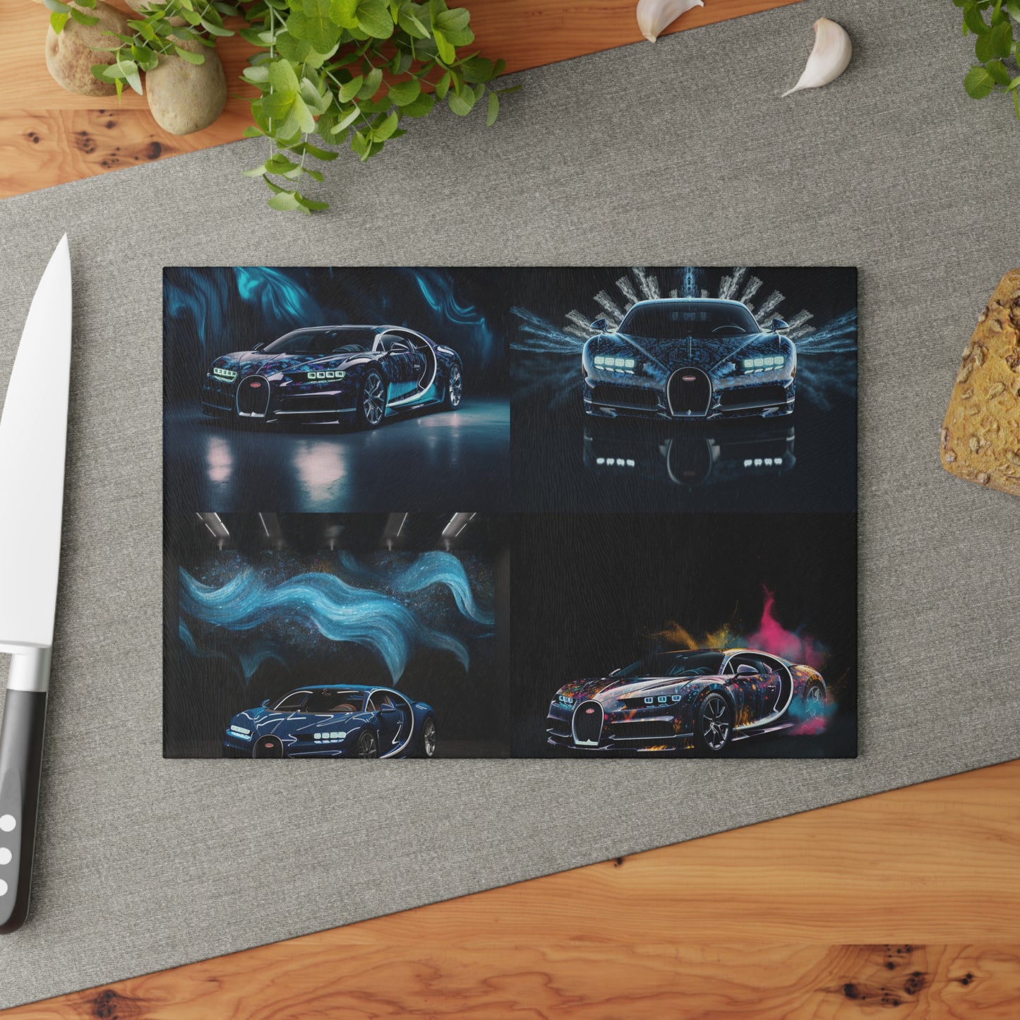 Glass Cutting Board Hyper Bugatti 5