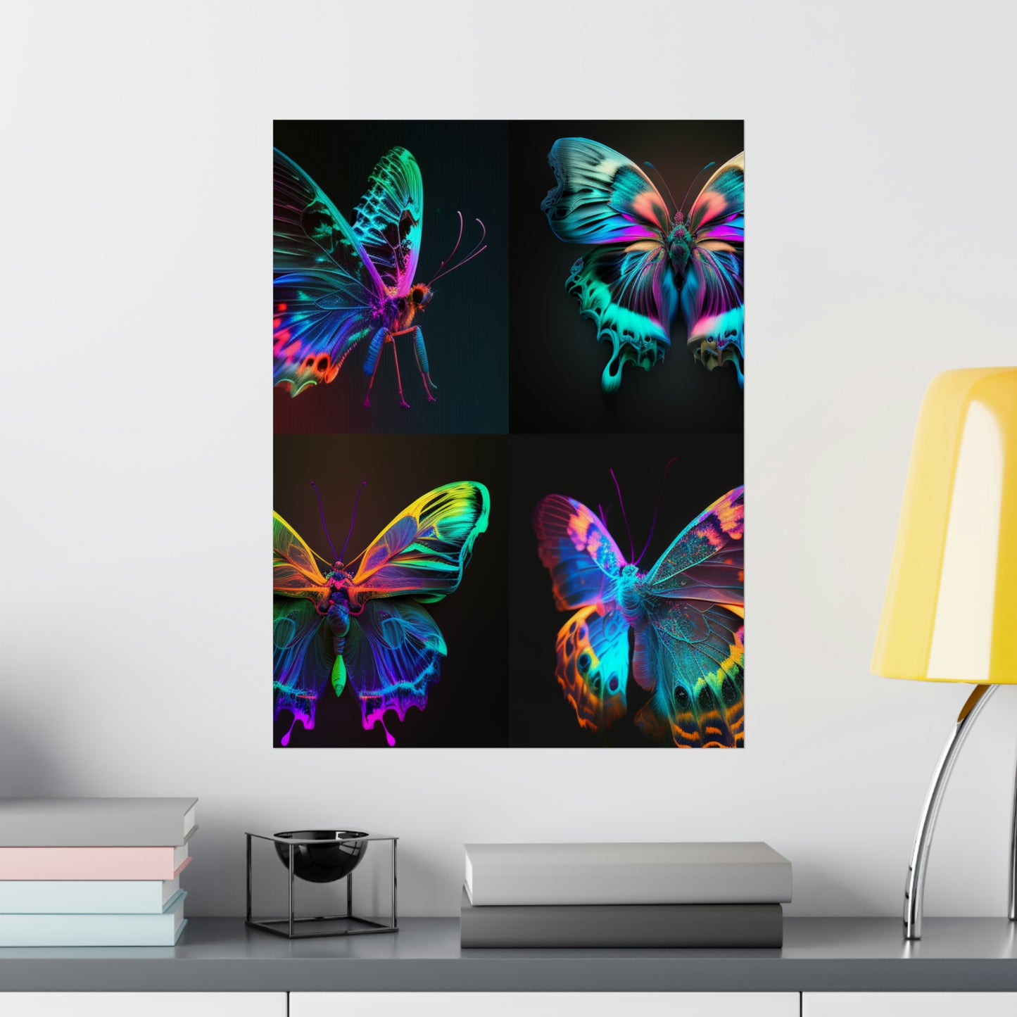 Premium Matte Vertical Posters Raw Hyper Color Butterfly 5