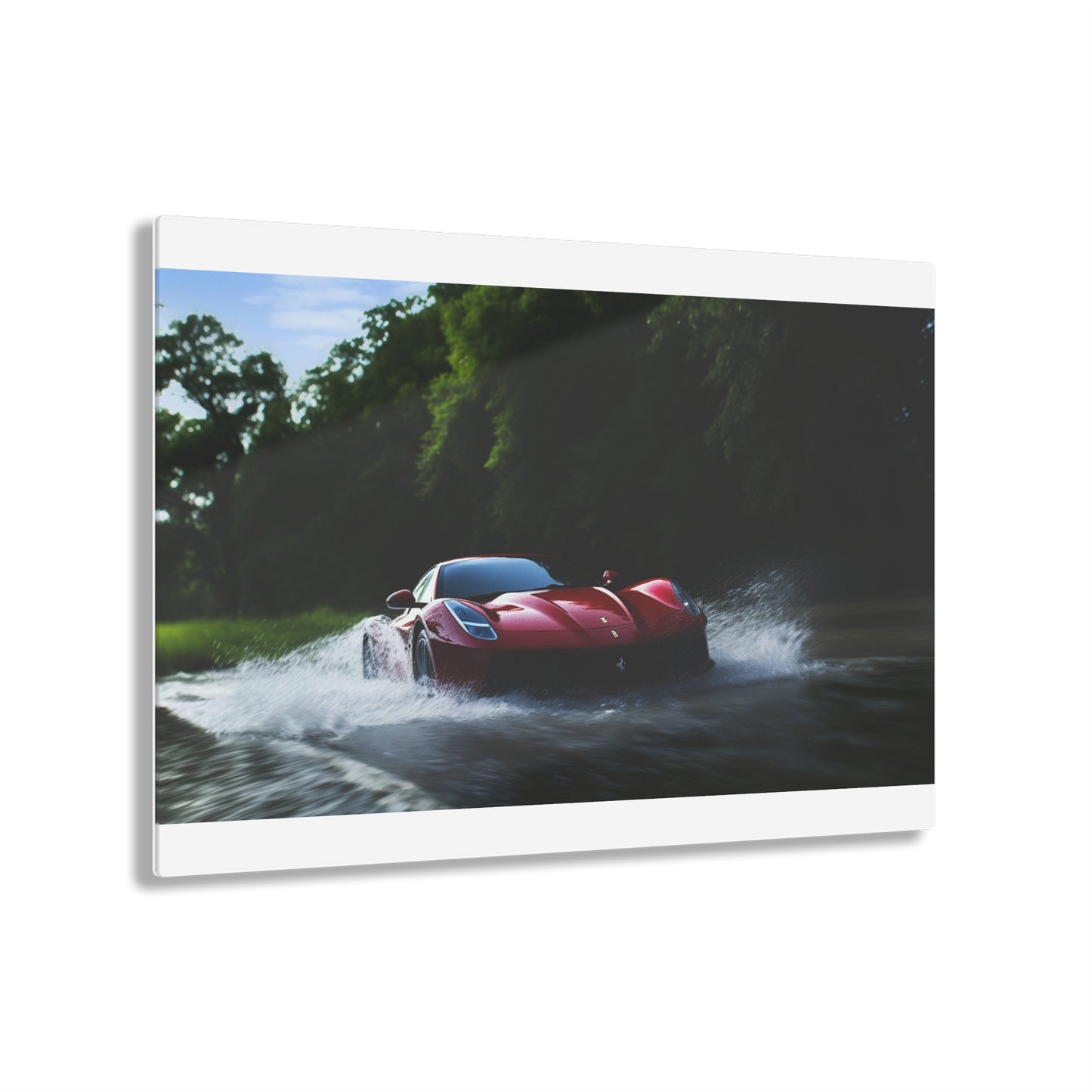 Acrylic Prints Water Ferrari Splash 1