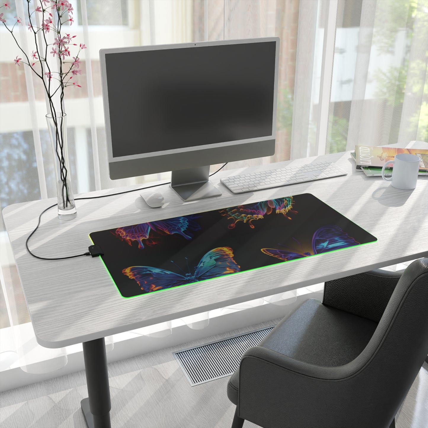 LED Gaming Mouse Pad Thermal Butterfly 5
