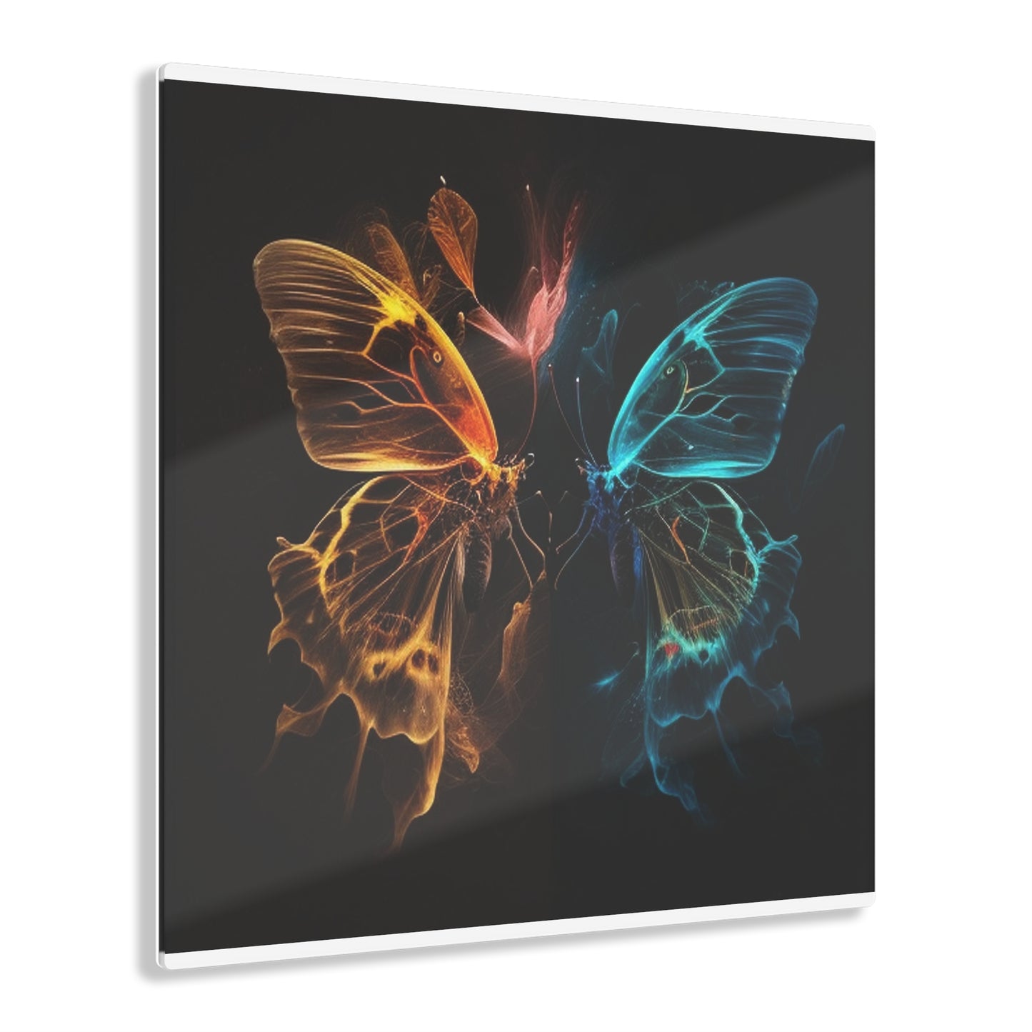 Acrylic Prints Kiss Neon Butterfly 4