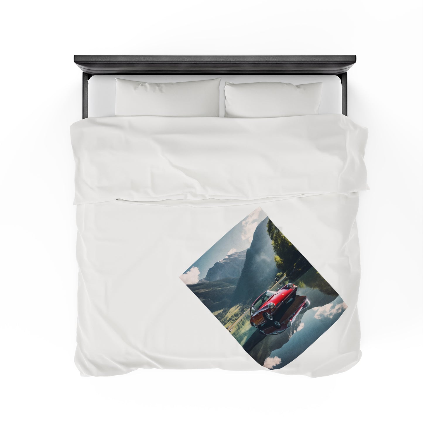 Velveteen Plush Blanket Porsche Lake 3