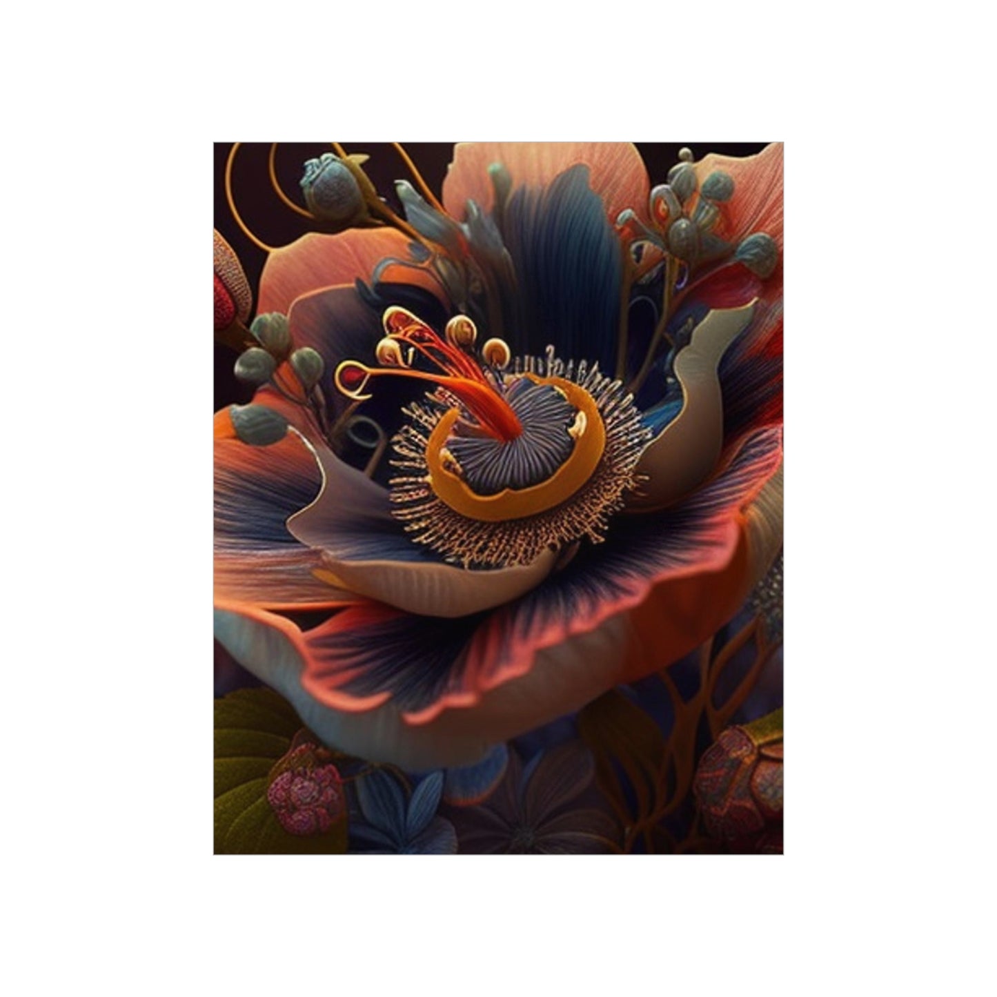 Premium Matte Vertical Posters Flower Arangment 3