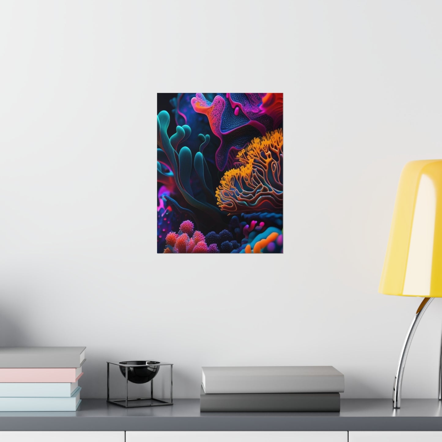 Premium Matte Vertical Posters Macro Coral Reef 2