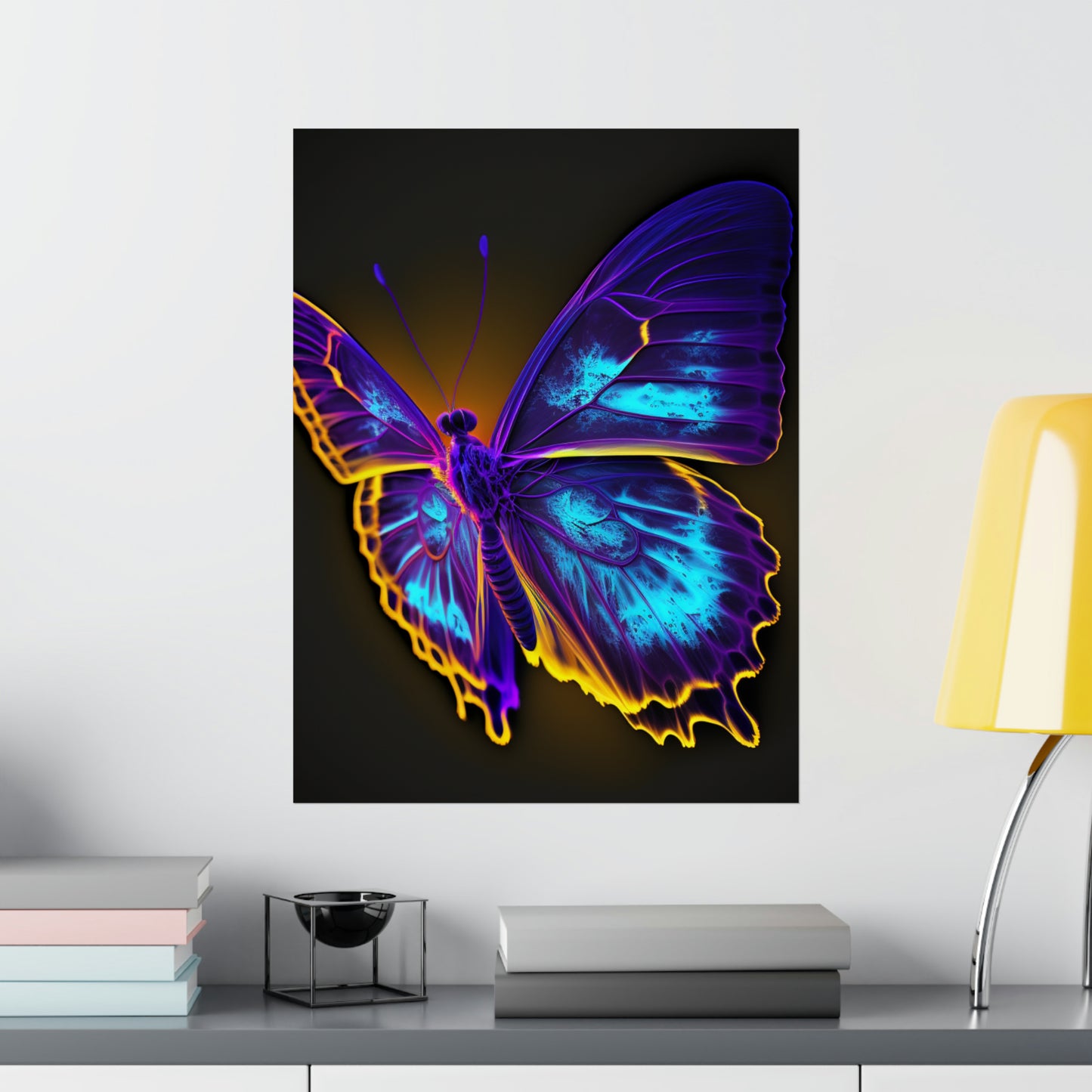 Premium Matte Vertical Posters Thermal Butterfly 4