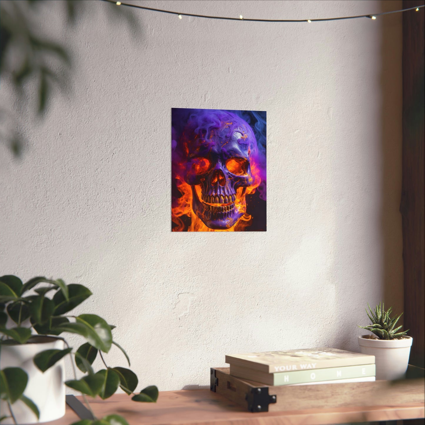 Premium Matte Vertical Posters Macro Skull 1