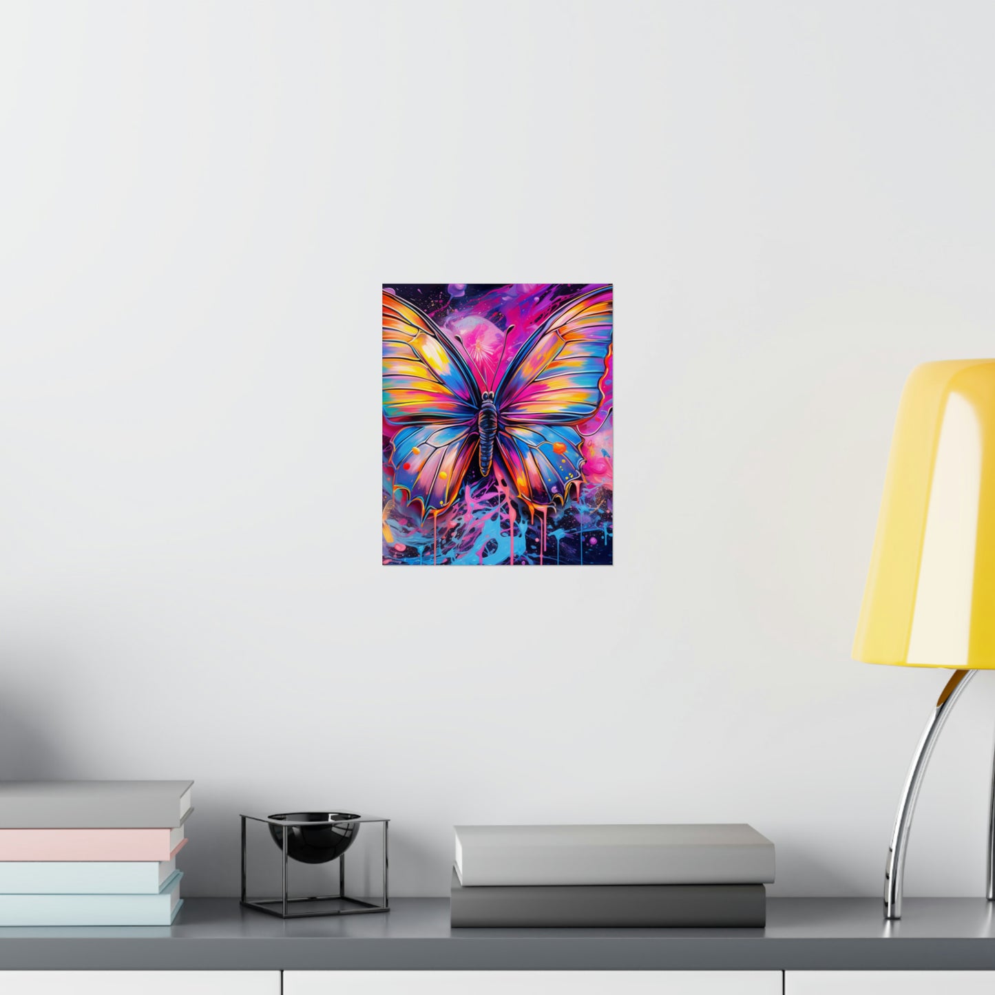 Premium Matte Vertical Posters Pink Butterfly Flair 3