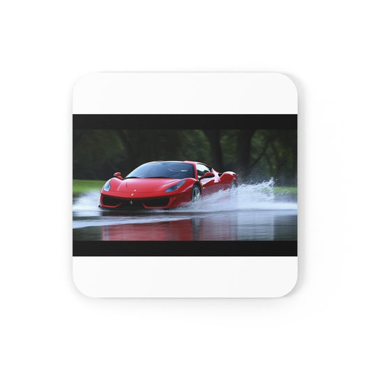 Corkwood Coaster Set Water Ferrari Splash 2