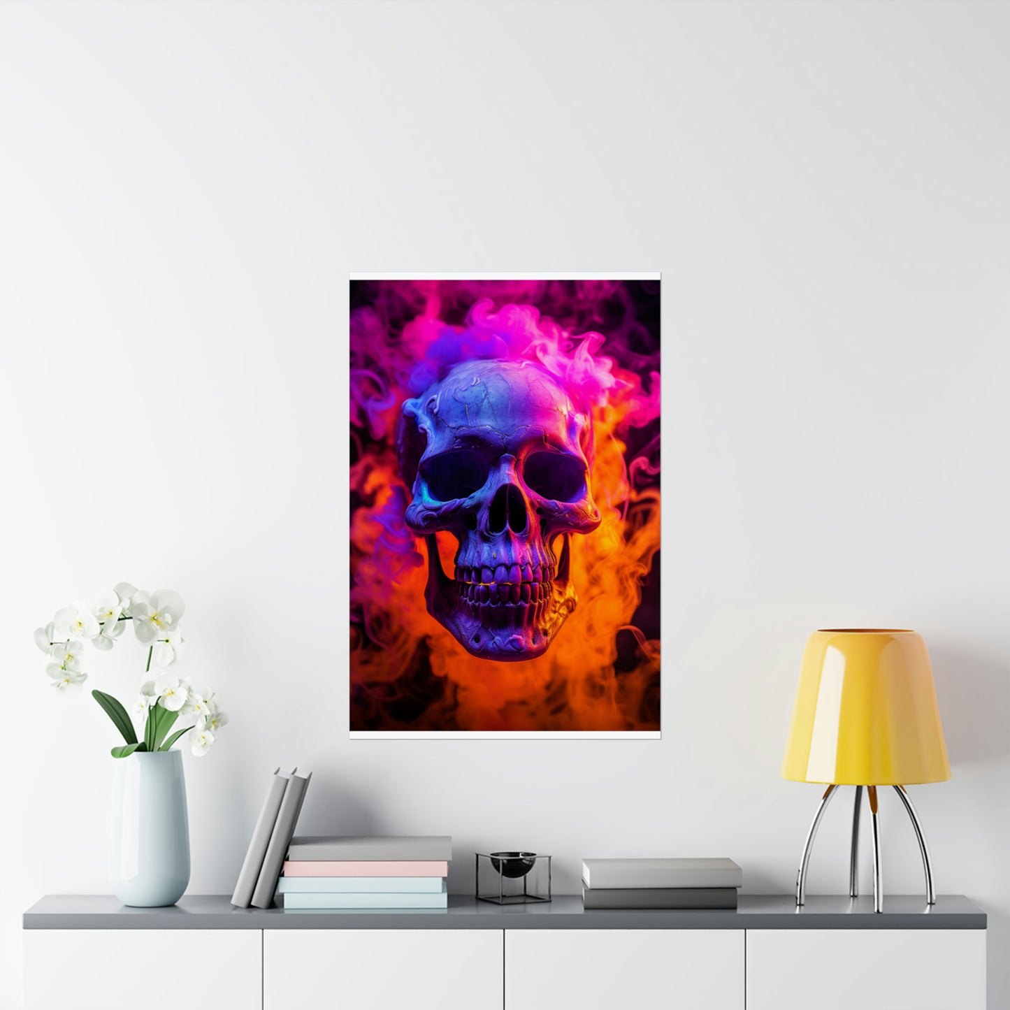 Premium Matte Vertical Posters Macro Skull 4