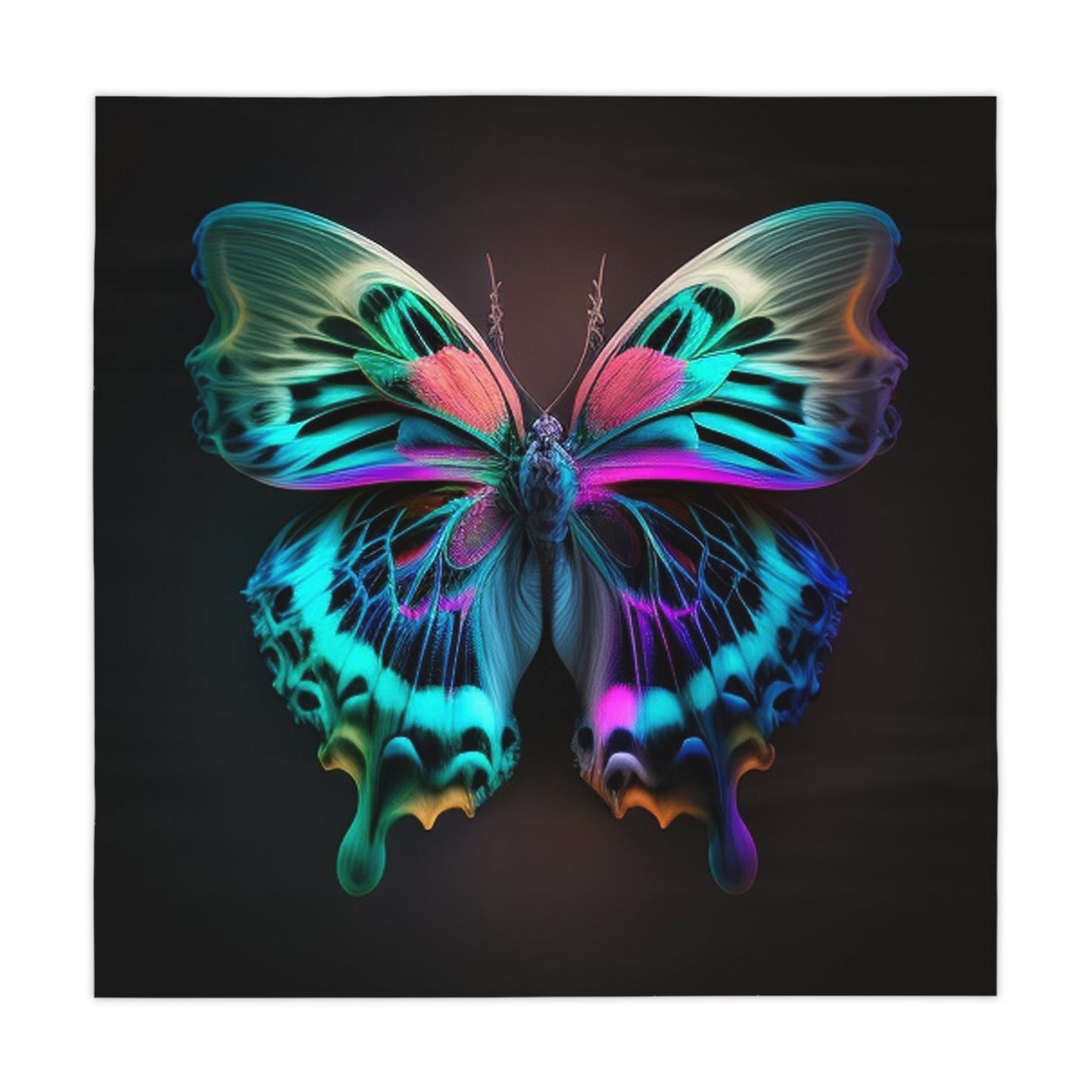 Tablecloth Neon Butterfly Fusion 1