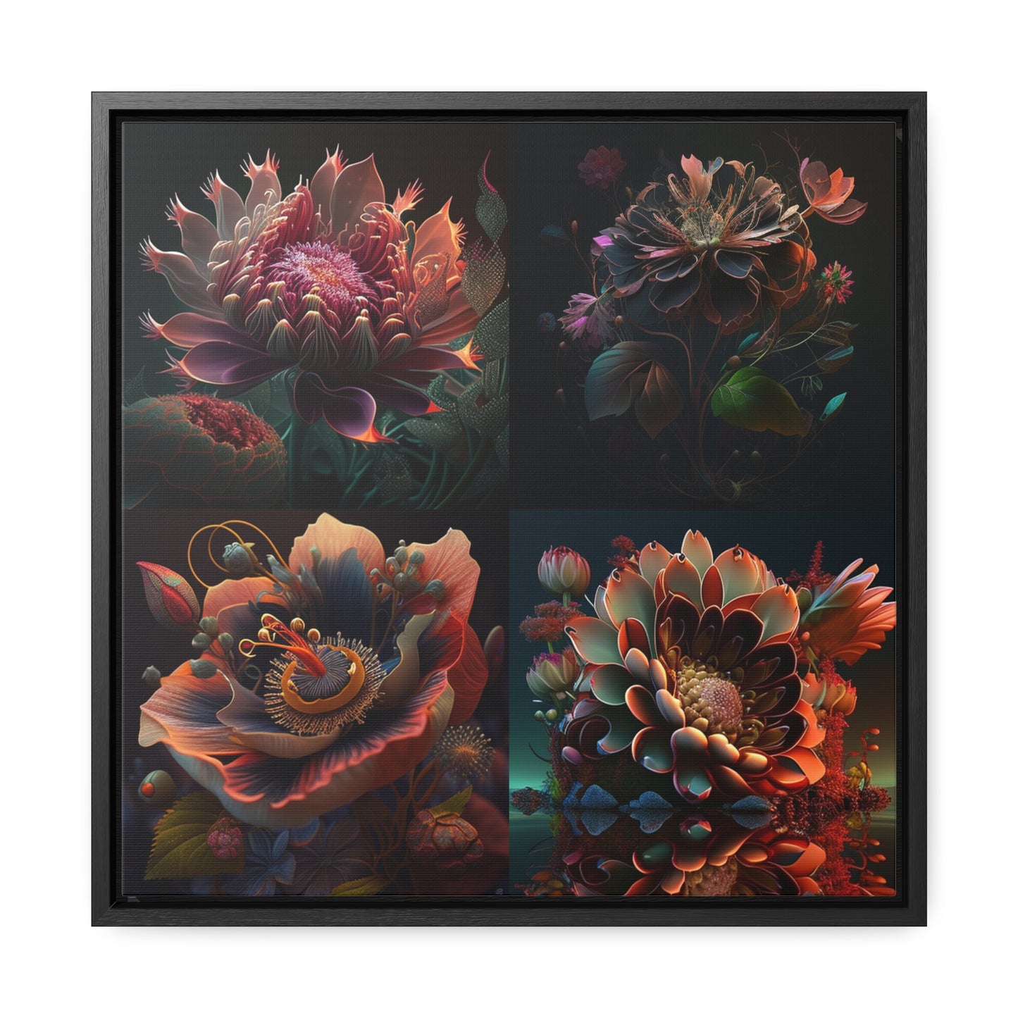 Gallery Canvas Wraps, Square Frame Flower Arangment 5