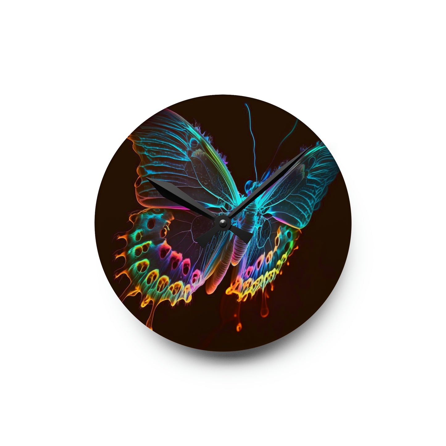 Acrylic Wall Clock Thermal Butterfly 2