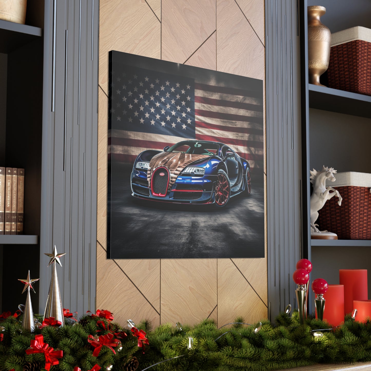 Canvas Gallery Wraps Bugatti American Flag 4