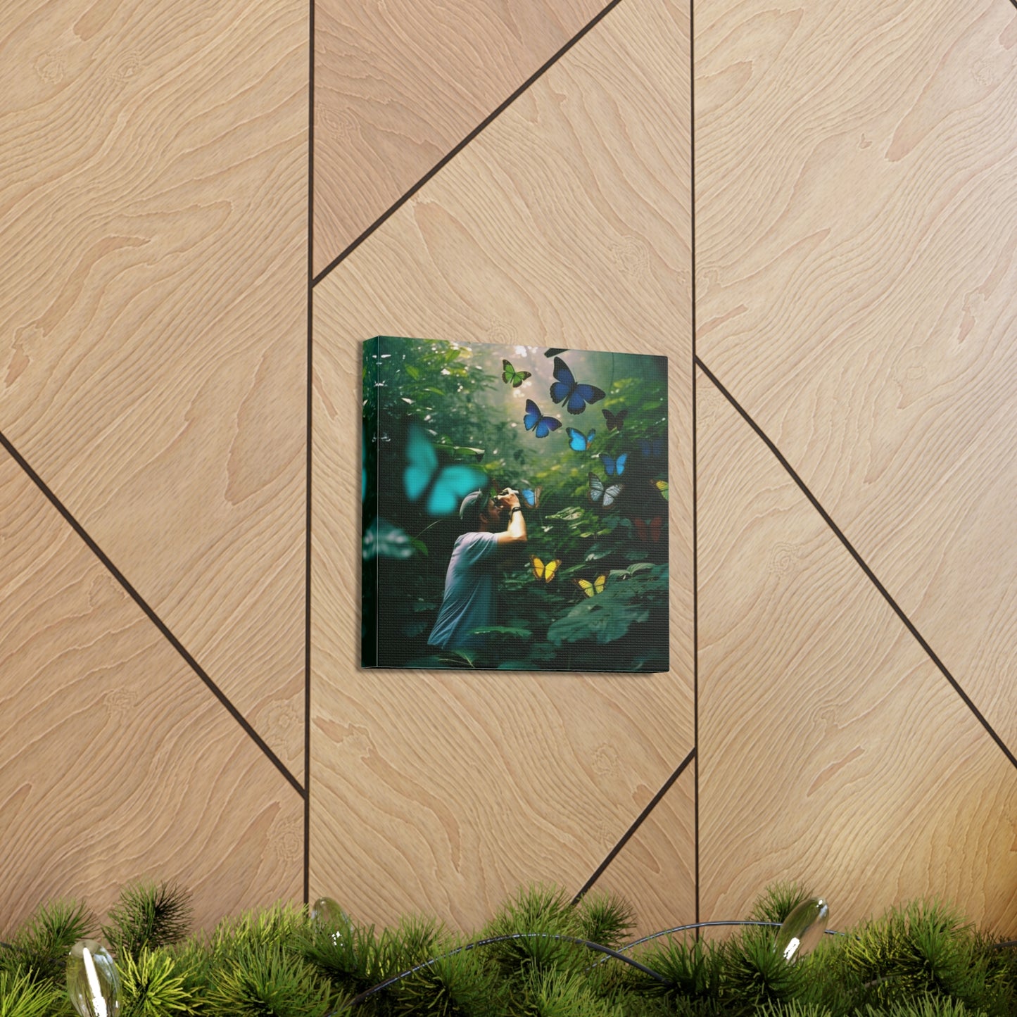 Canvas Gallery Wraps Jungle Butterfly 1