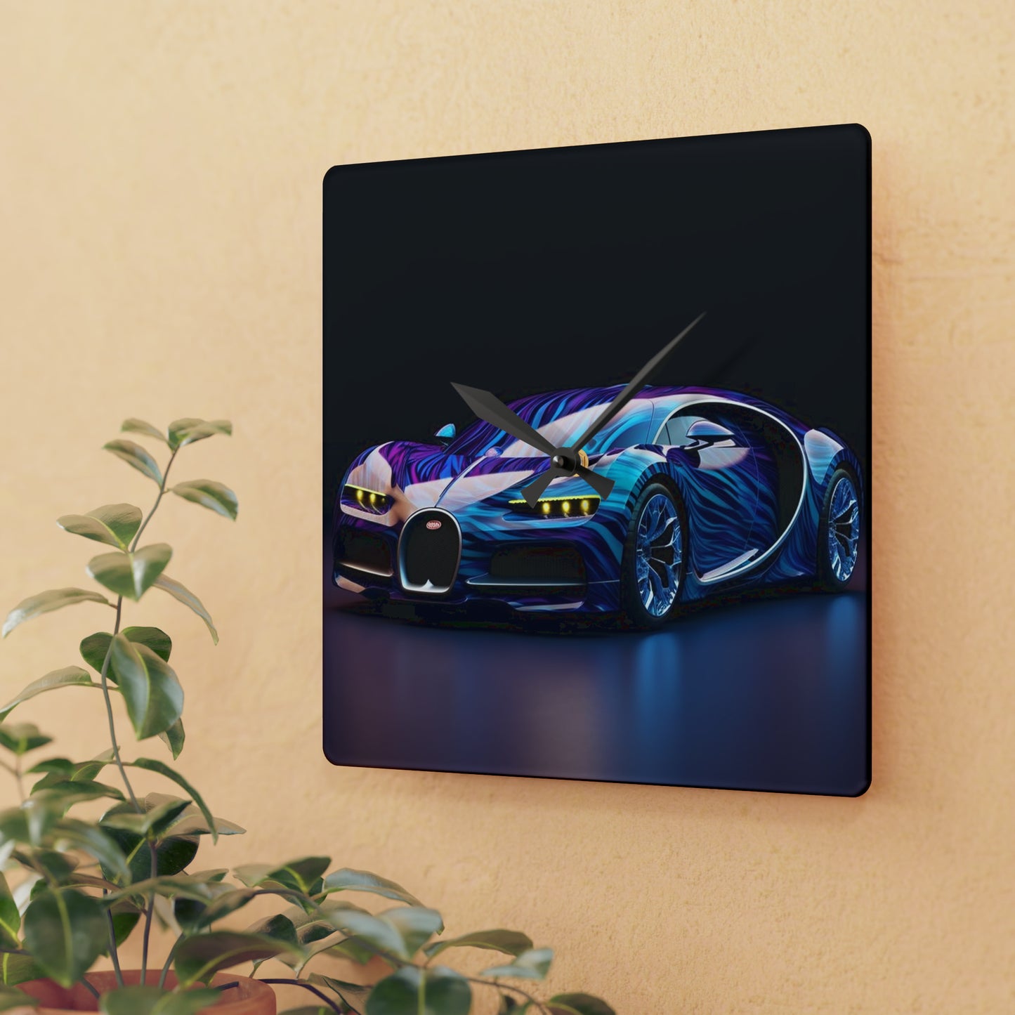 Acrylic Wall Clock Bugatti Abstract Flair 3