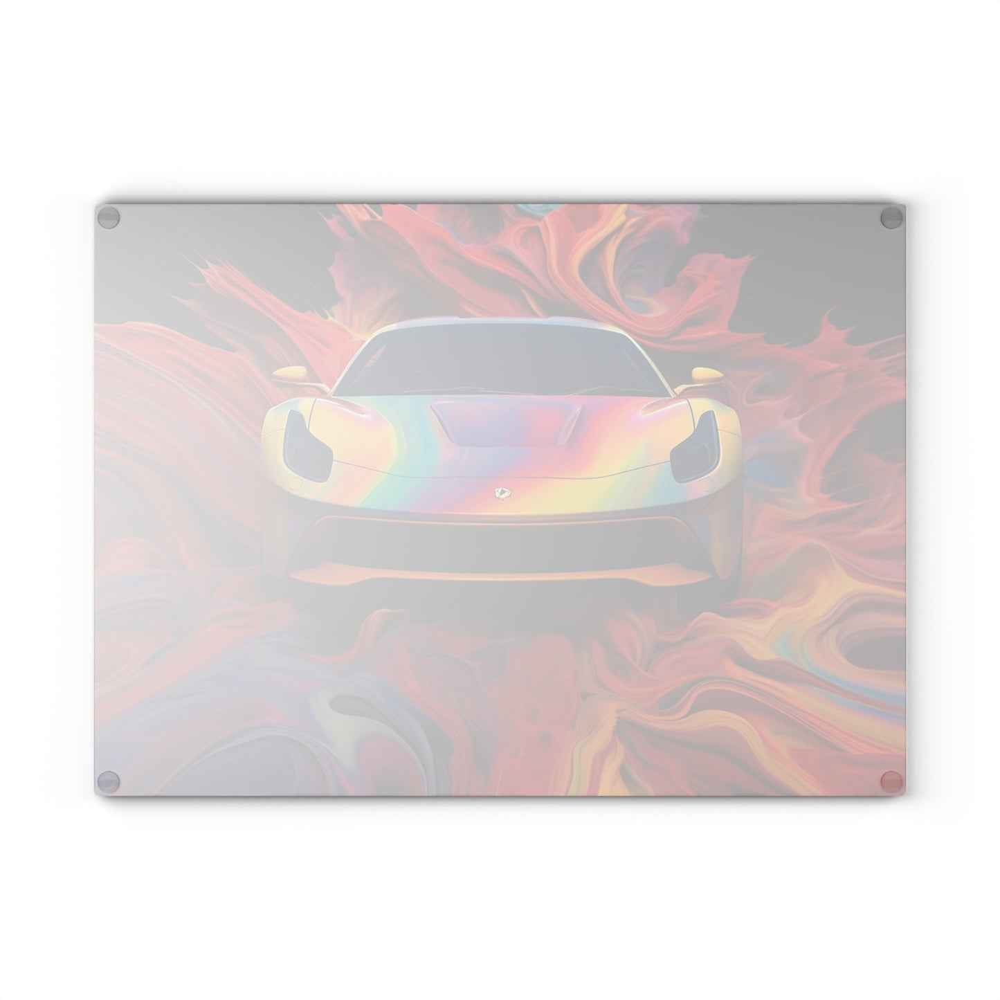 Glass Cutting Board Ferrari Water Fusion 1