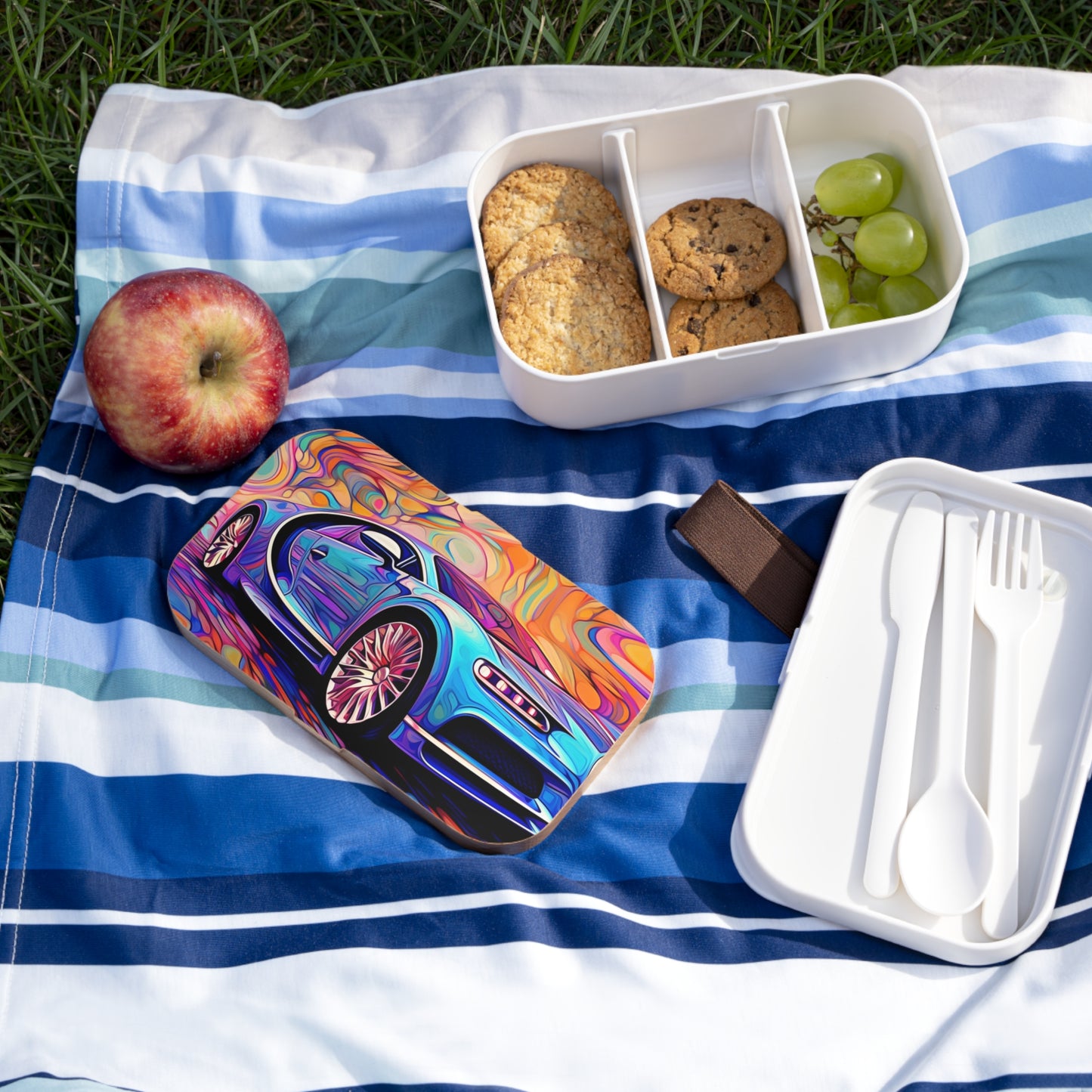 Bento Lunch Box Bugatti Abstract Concept 3