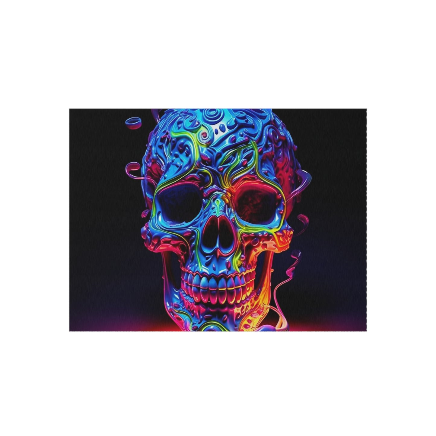 Outdoor Rug  Macro Skull Color 3