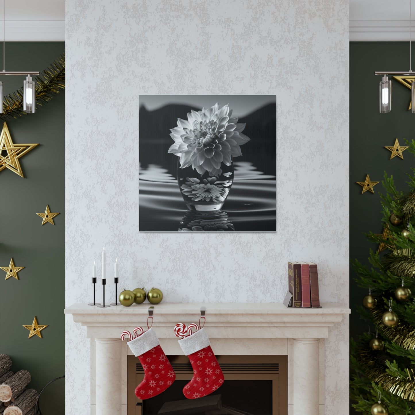 Canvas Gallery Wraps White Dahlia 4