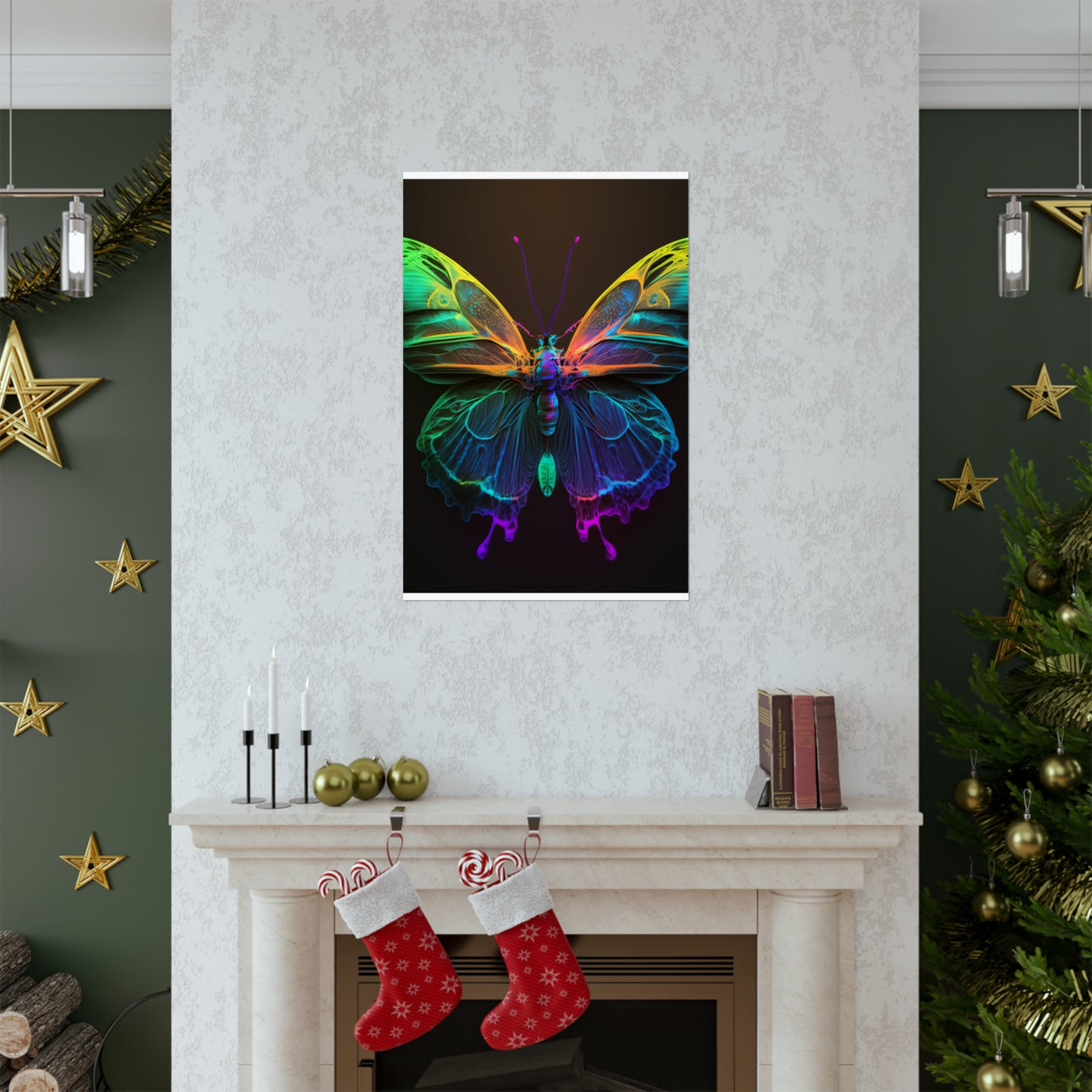 Premium Matte Vertical Posters Raw Hyper Color Butterfly 3