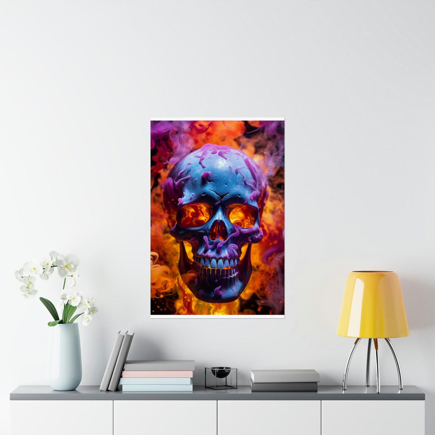 Premium Matte Vertical Posters Macro Skull 3