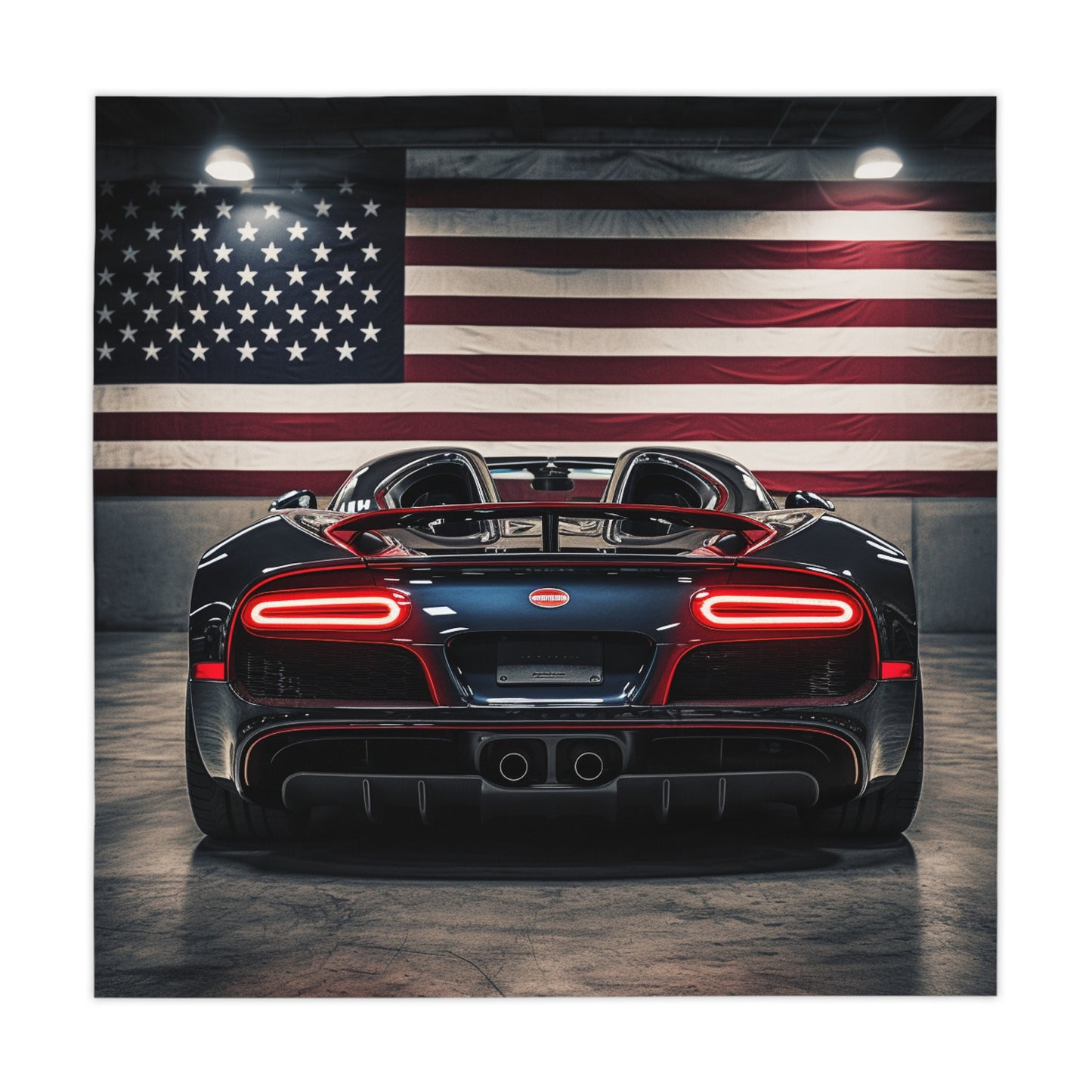 Tablecloth American Flag Background Bugatti 4