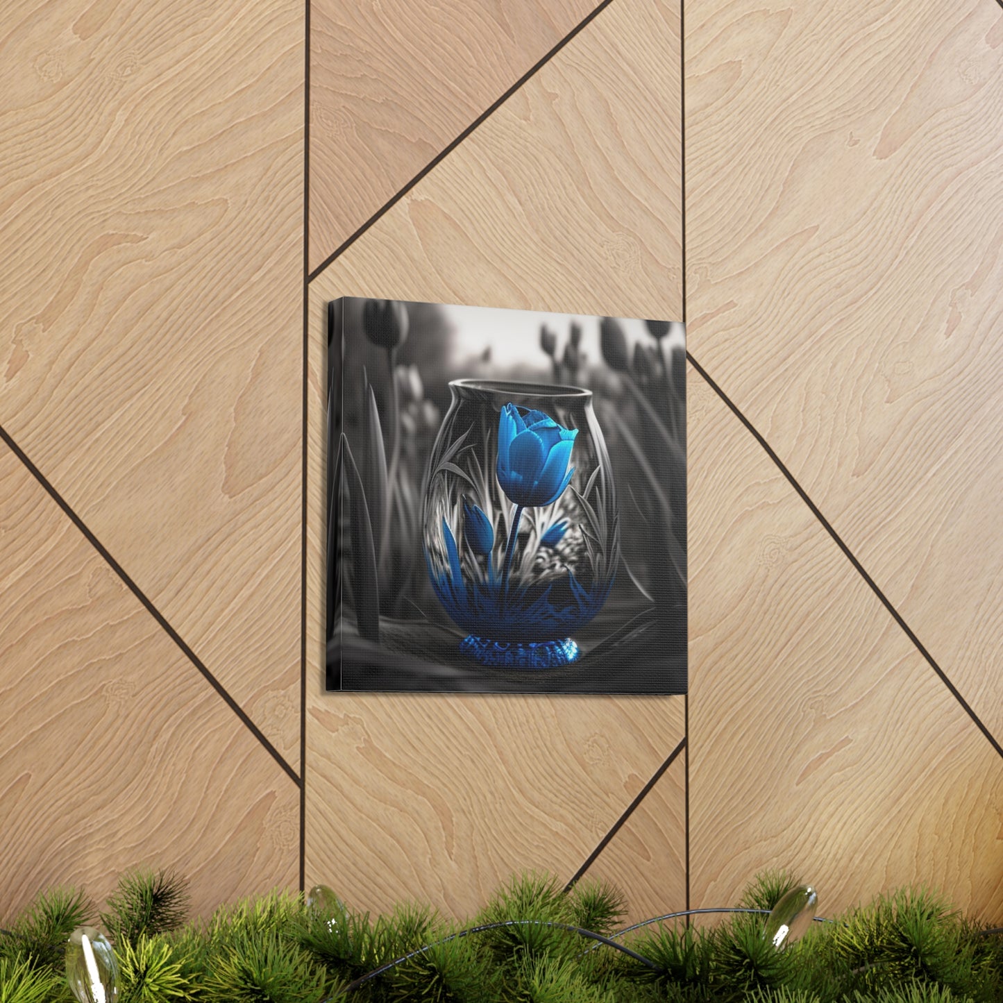 Canvas Gallery Wraps Tulip Blue 3