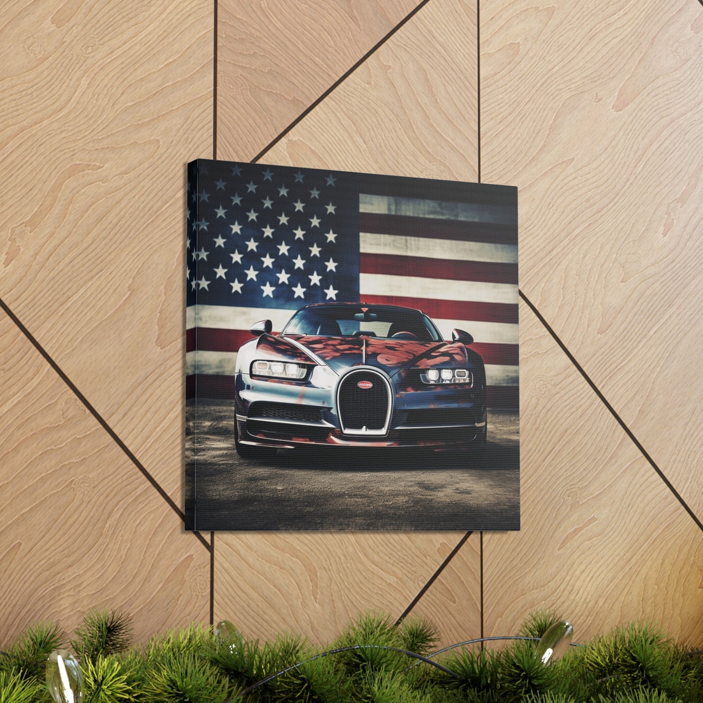Canvas Gallery Wraps Bugatti Flag 3