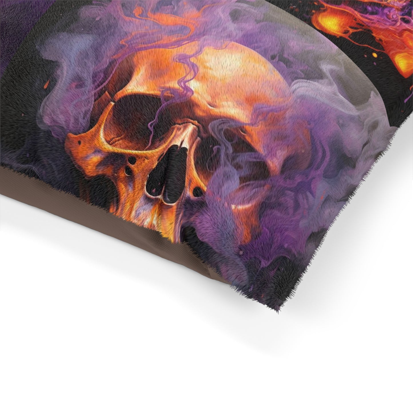 Pet Bed Skull Flames 5